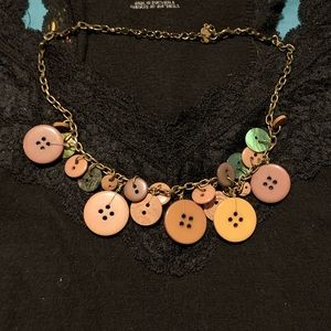 Button statement necklace